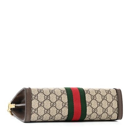 Gucci GG Supreme Monogram Web Small Ophidia Chain Shoulder Bag Brown 4 of 10