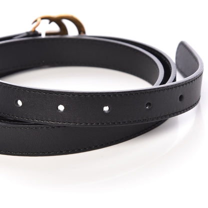 Gucci Calfskin Double G 20mm Belt 105 42 Black 5 of 7