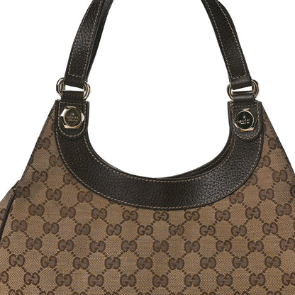 Gucci Monogram Medium Charmy Shoulder Bag Dark Brown 8 of 10