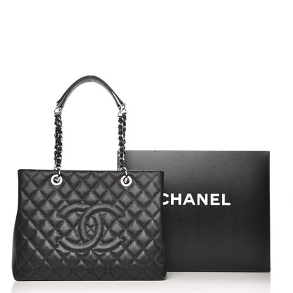 Chanel Caviar Quilted Grand Shopping Tote GST Black 8 of 8