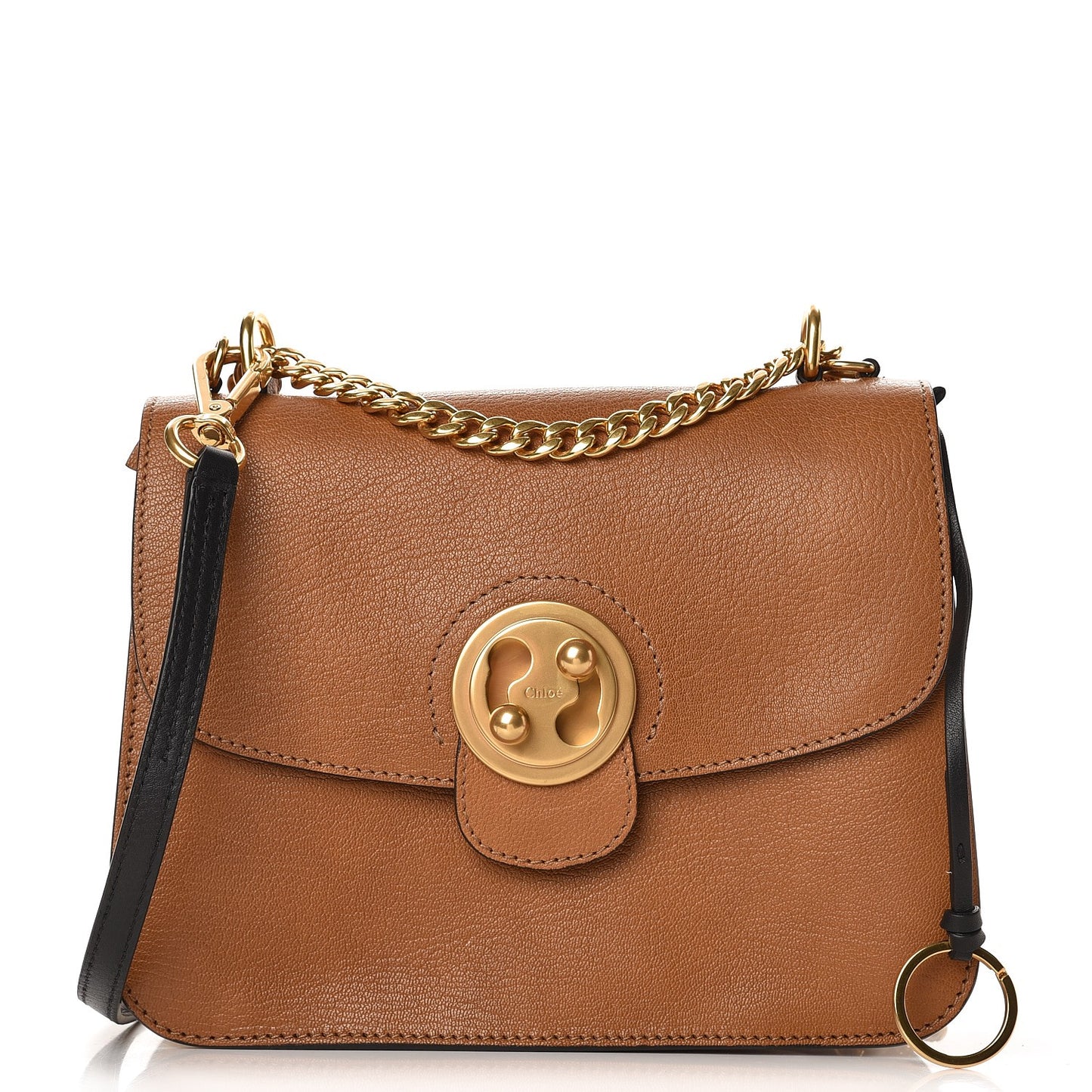 Goatskin Medium Mily Shoulder Bag Caramel