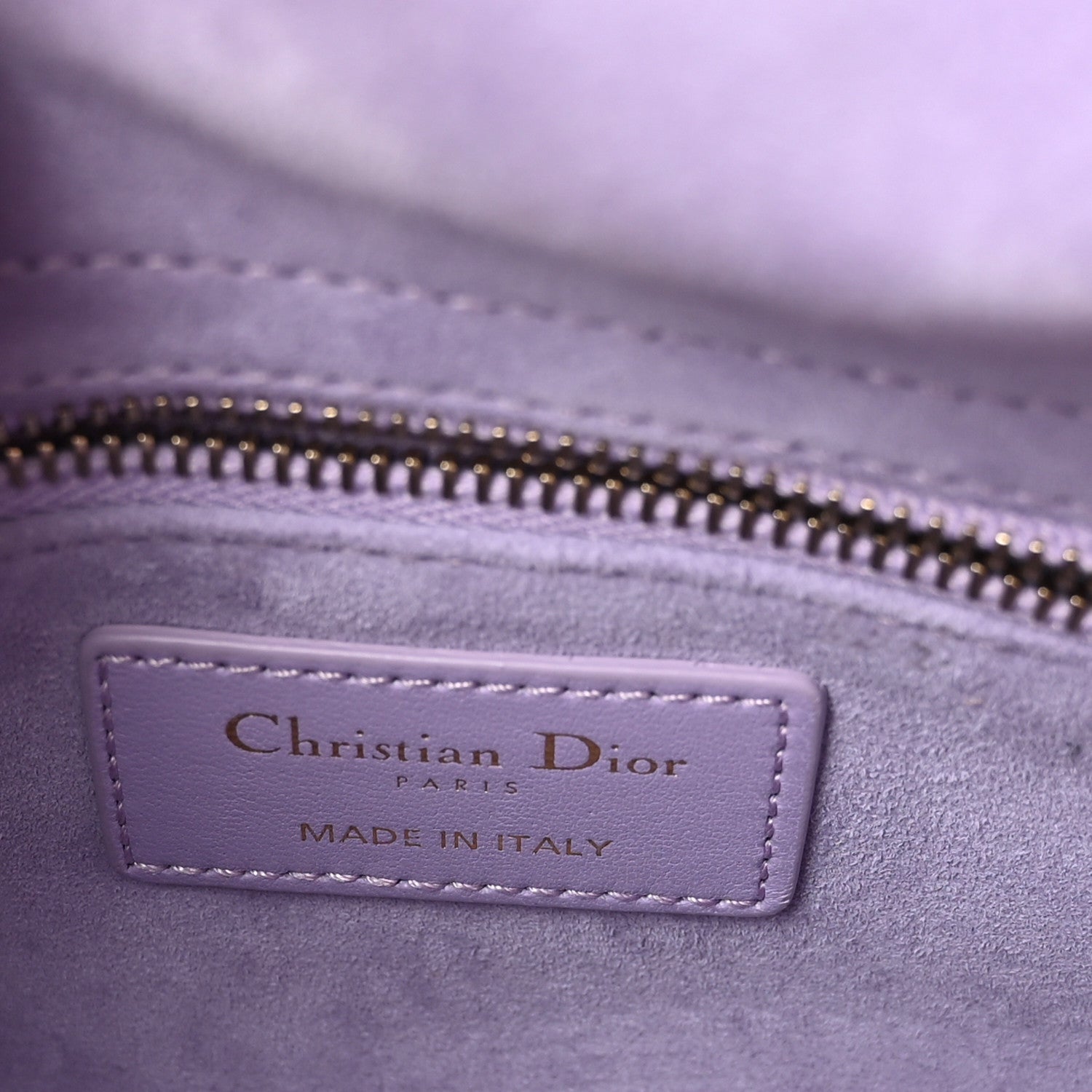Christian Dior Lambskin Cannage Mini Lady Dior Lilac 6 of 10