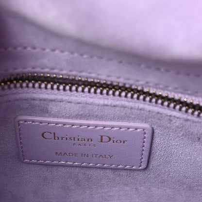 Christian Dior Lambskin Cannage Mini Lady Dior Lilac 6 of 10