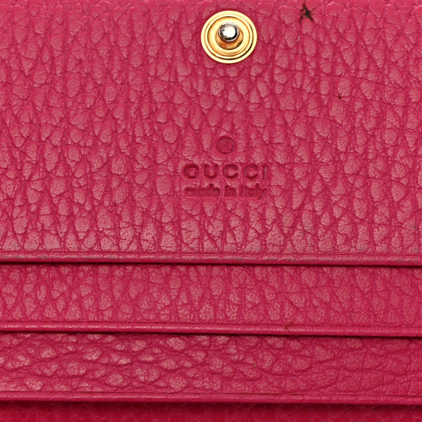 Dollar Calfskin GG Marmont Card Case Box Pink