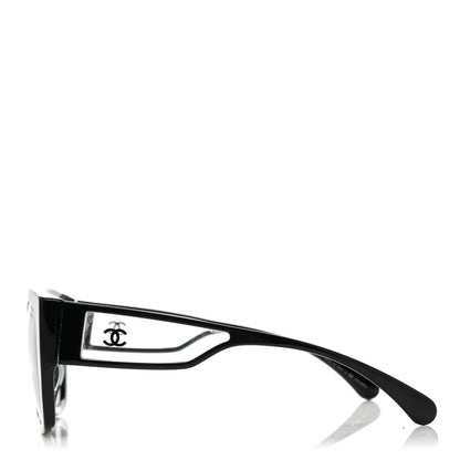 Chanel Acetate Butterfly Signature CC Sunglasses 5429-A Black 3 of 7