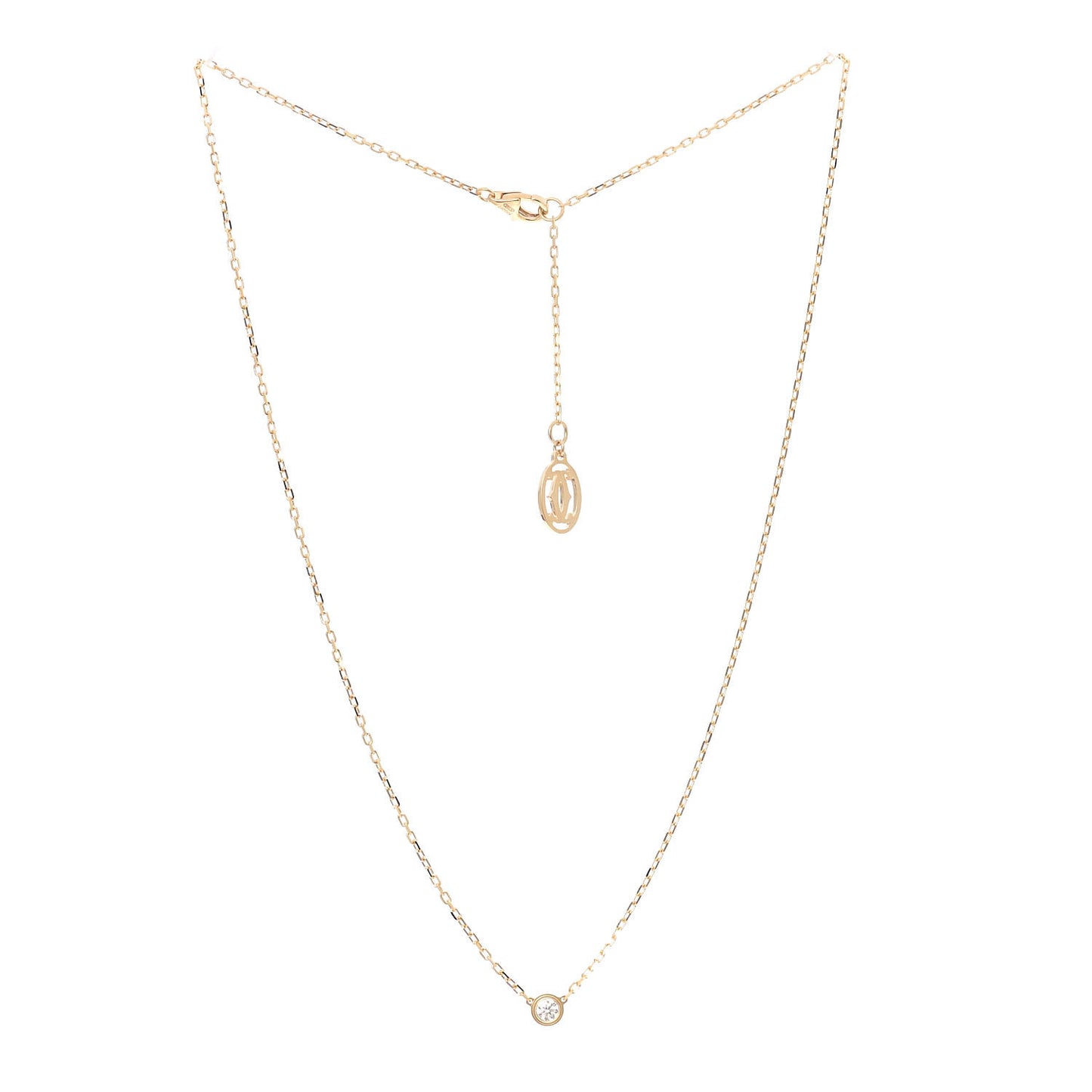18K Yellow Gold Diamond SM D'Amour Pendant Necklace