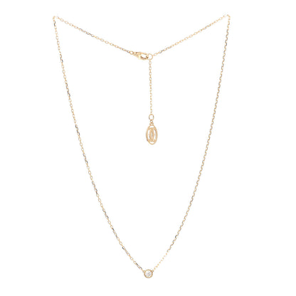 Cartier 18K Yellow Gold Diamond SM D'Amour Pendant Necklace 3 of 6