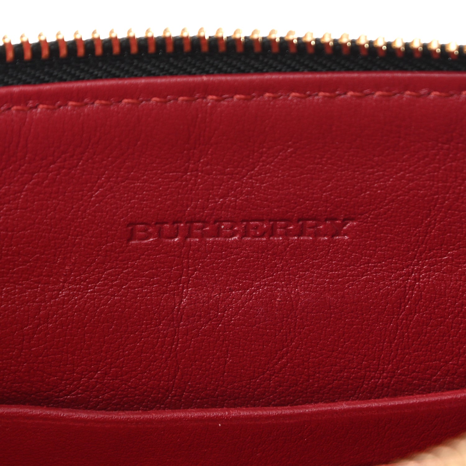 Burberry Horseferry Check Peyton Crossbody Clutch Bag Parade Red 6 of 12
