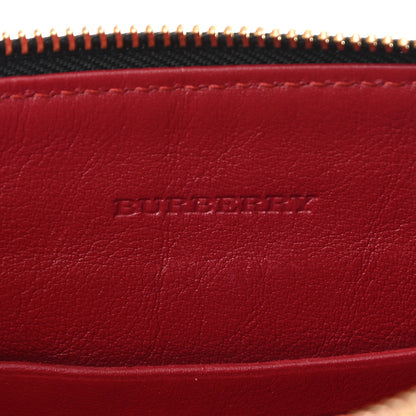 Burberry Horseferry Check Peyton Crossbody Clutch Bag Parade Red 6 of 12