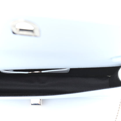 Christian Dior Calfskin Large Diorama Croisiere Chain Wallet Light Blue 5 of 16