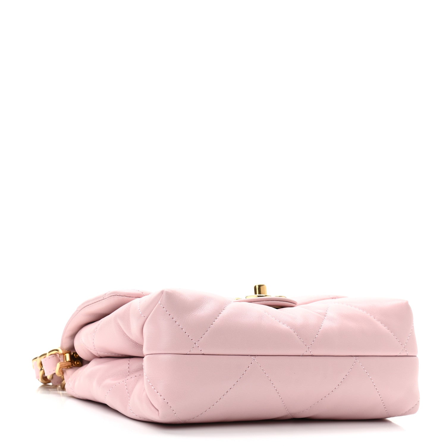 Chanel Lambskin Quilted Small Chain Top Handle Flap Rose Clair 4 of 12
