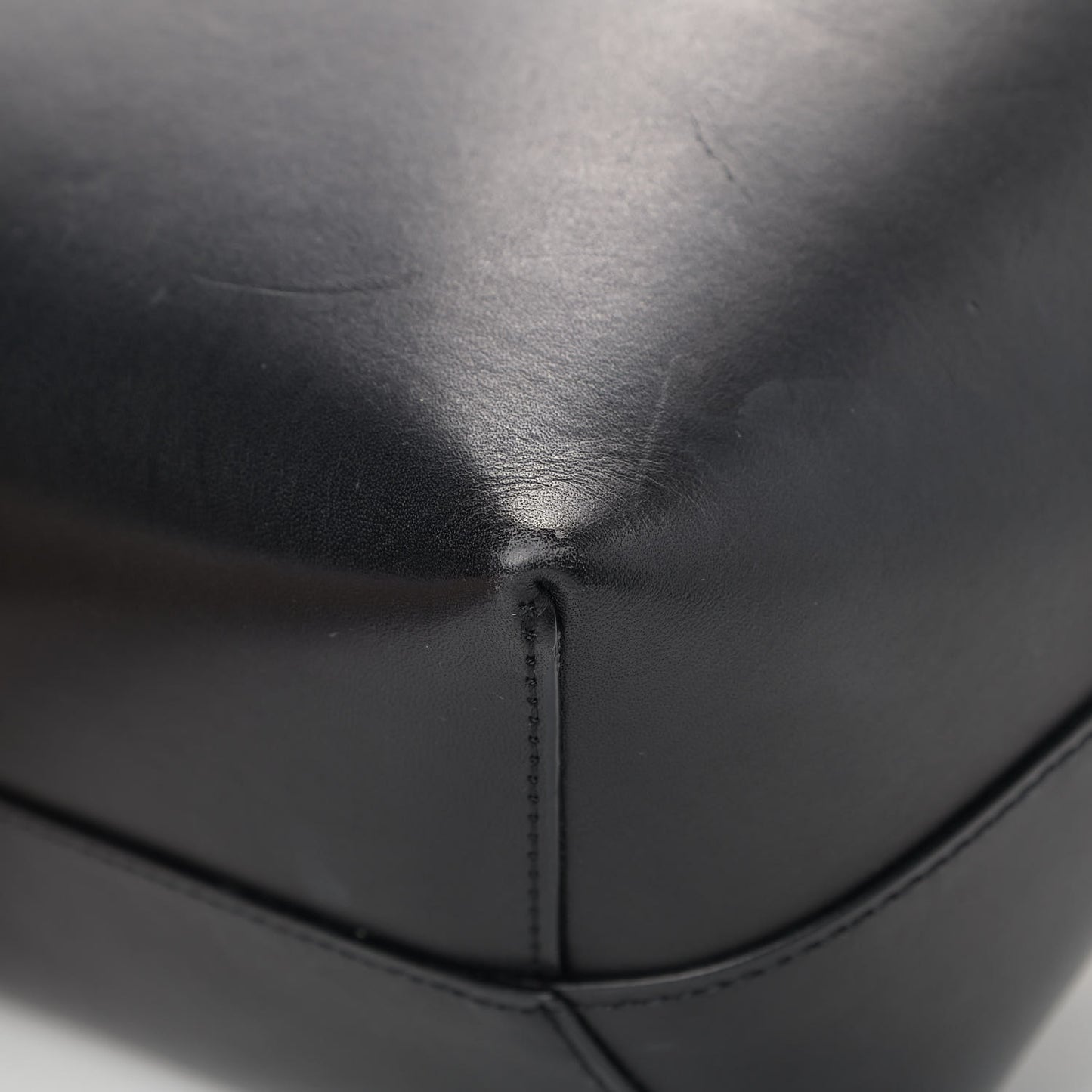 Calfskin Mini Bucket Bag Black Ballerina