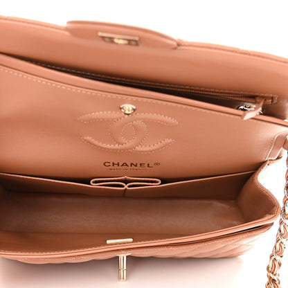 Chanel Lambskin Quilted Small Double Flap Brown 5 of 11