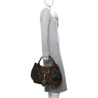 Fendi Zucca Nappa Nuvolata Vitello Tortuga Spy Tobacco Moro 2 of 11
