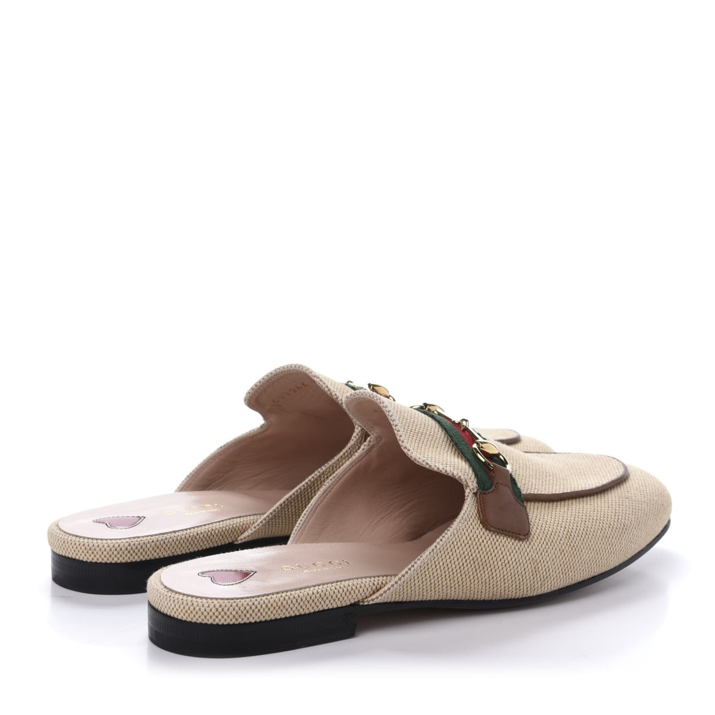 Canvas Vintage Charlotte Princetown Slippers 39 Cuir