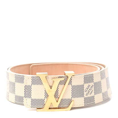 Louis Vuitton Damier Azur LV Initiales Belt 100 40 1 of 8