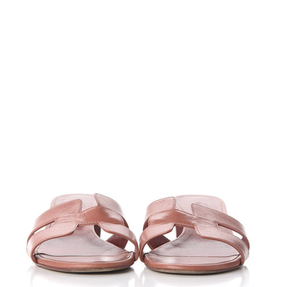 Hermes Nappa Oasis Sandals 38 Rouge Blush 11 of 20