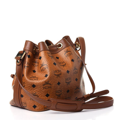 MCM Visetos Essential Drawstring Bucket Bag Cognac 2 of 5