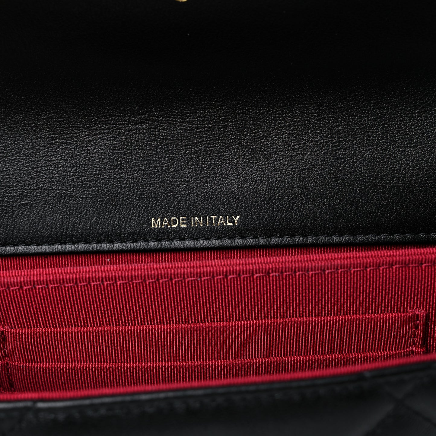 Lambskin Quilted Chanel 19 Flap Clutch Black