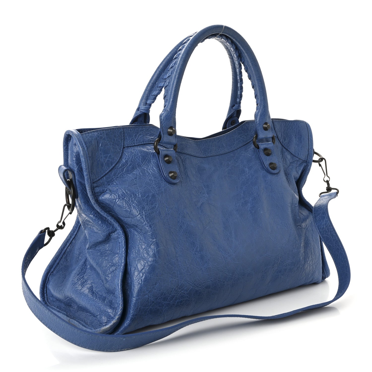 Balenciaga Agneau Arena Classic Hardware Medium Le City Blue 3 of 9