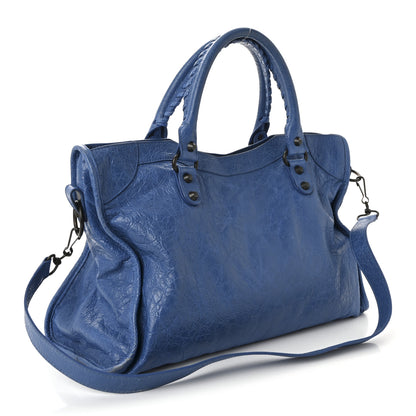 Balenciaga Agneau Arena Classic Hardware Medium Le City Blue 3 of 9