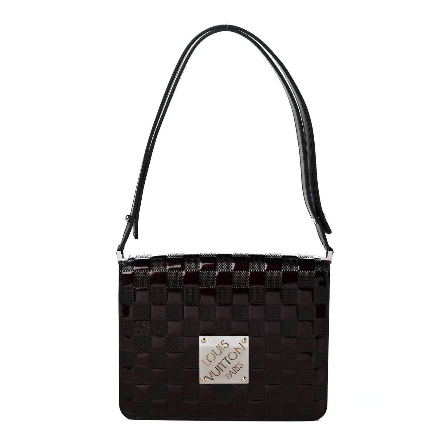 Damier Vernis Cabaret Bag Carmine