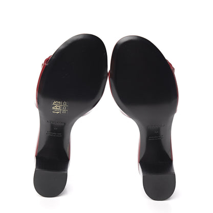 Hermes Patent Very Sandals 41 Cherry Tomato 5 of 10