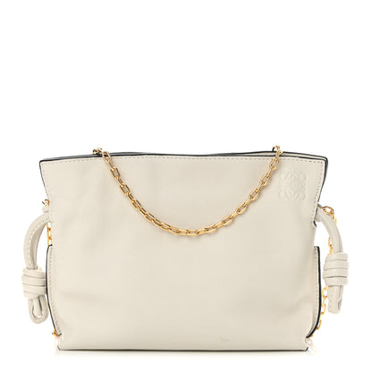 Loewe Calfskin Nano Flamenco Knot Bag White 1 of 14