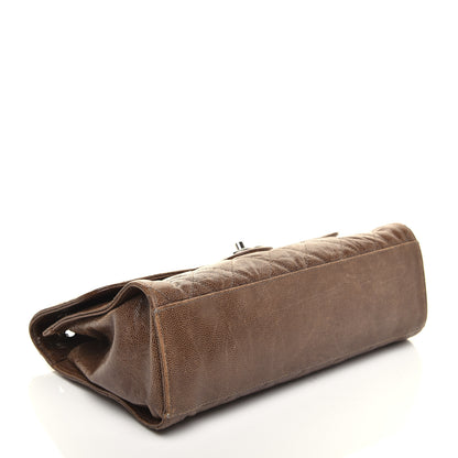 Chanel Crumpled Grained Calfskin Jumbo CC Crave Flap Beige 4 of 10