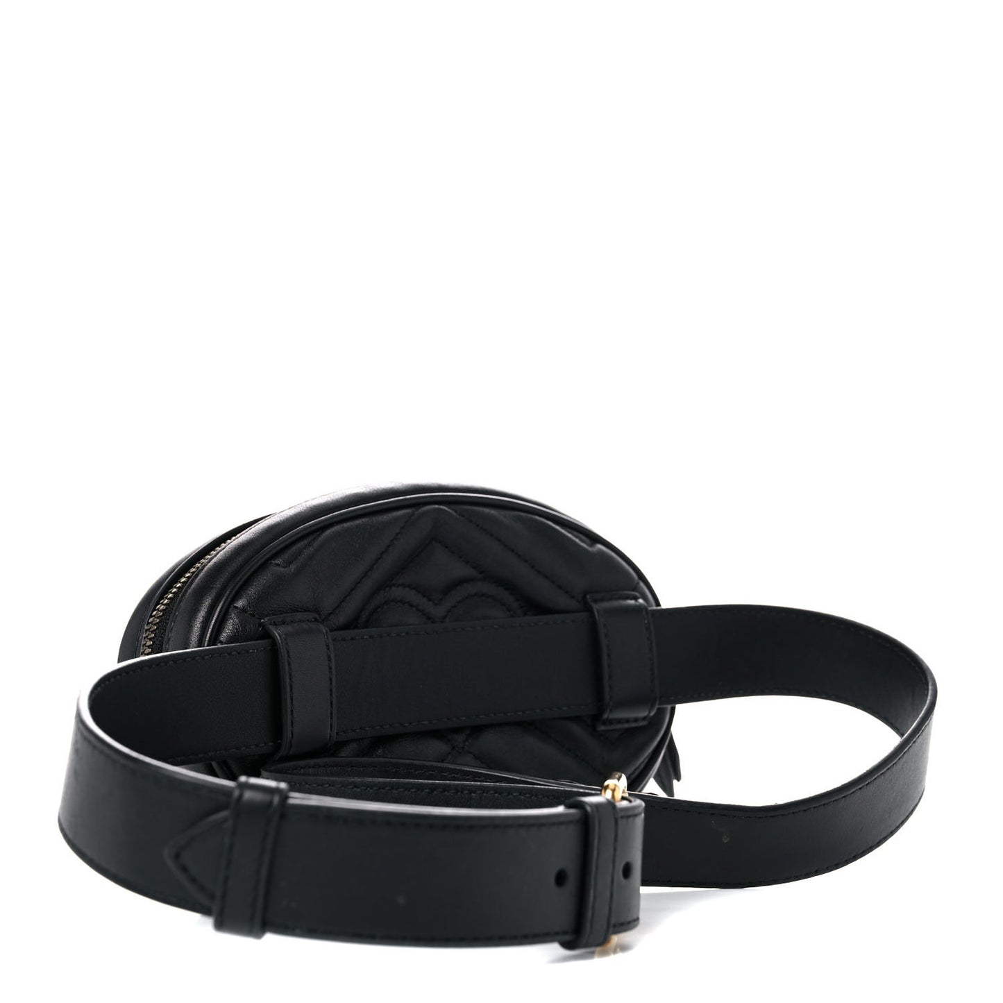 Calfskin Matelasse GG Marmont Belt Bag 85 34 Black
