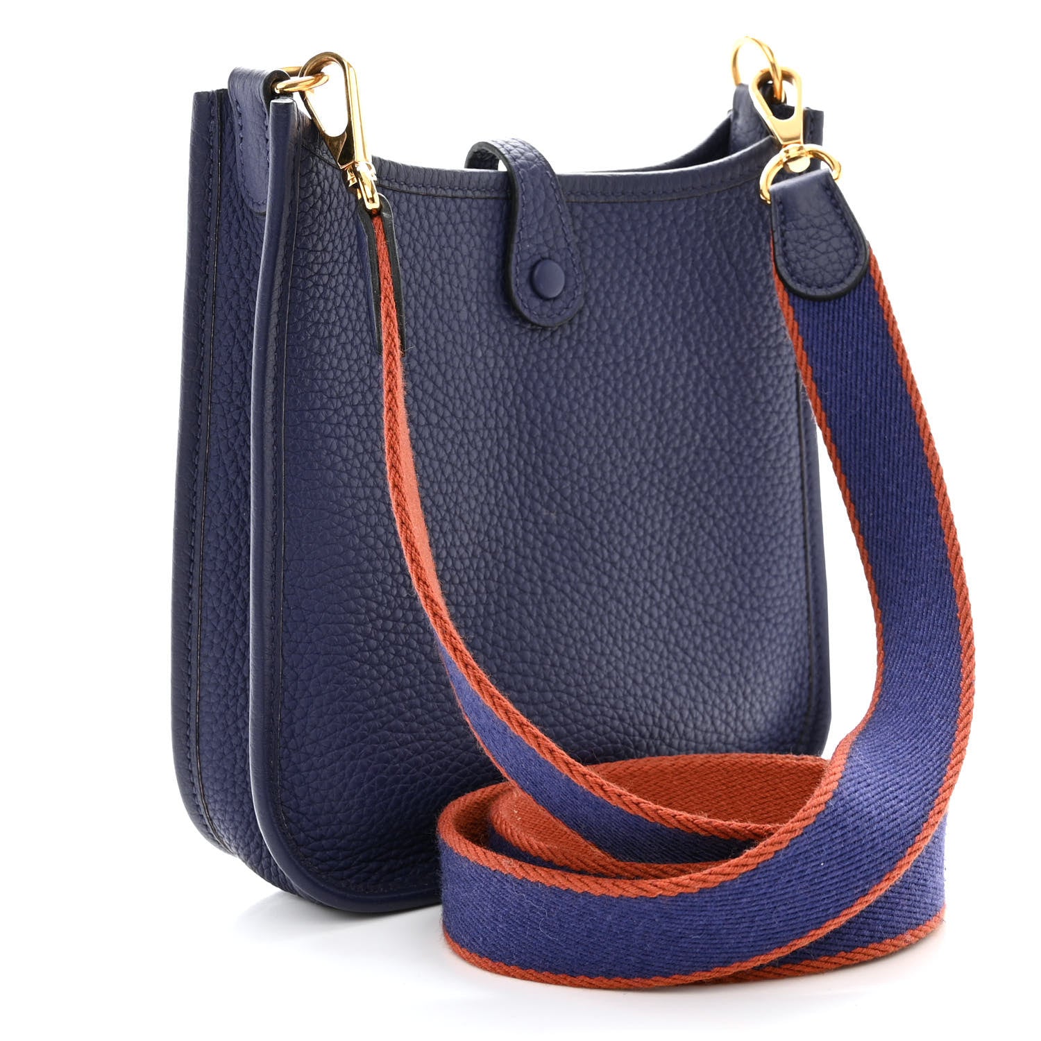 Hermes Taurillon Clemence Amazone Evelyne TPM Bleu Encre 3 of 11