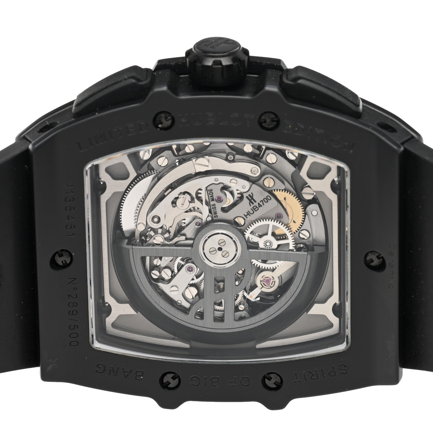 Hublot Ceramic Rubber 45mm Spirit of Big Bang "All Black" Automatic Watch 641.CI.0110.RX 4 of 4