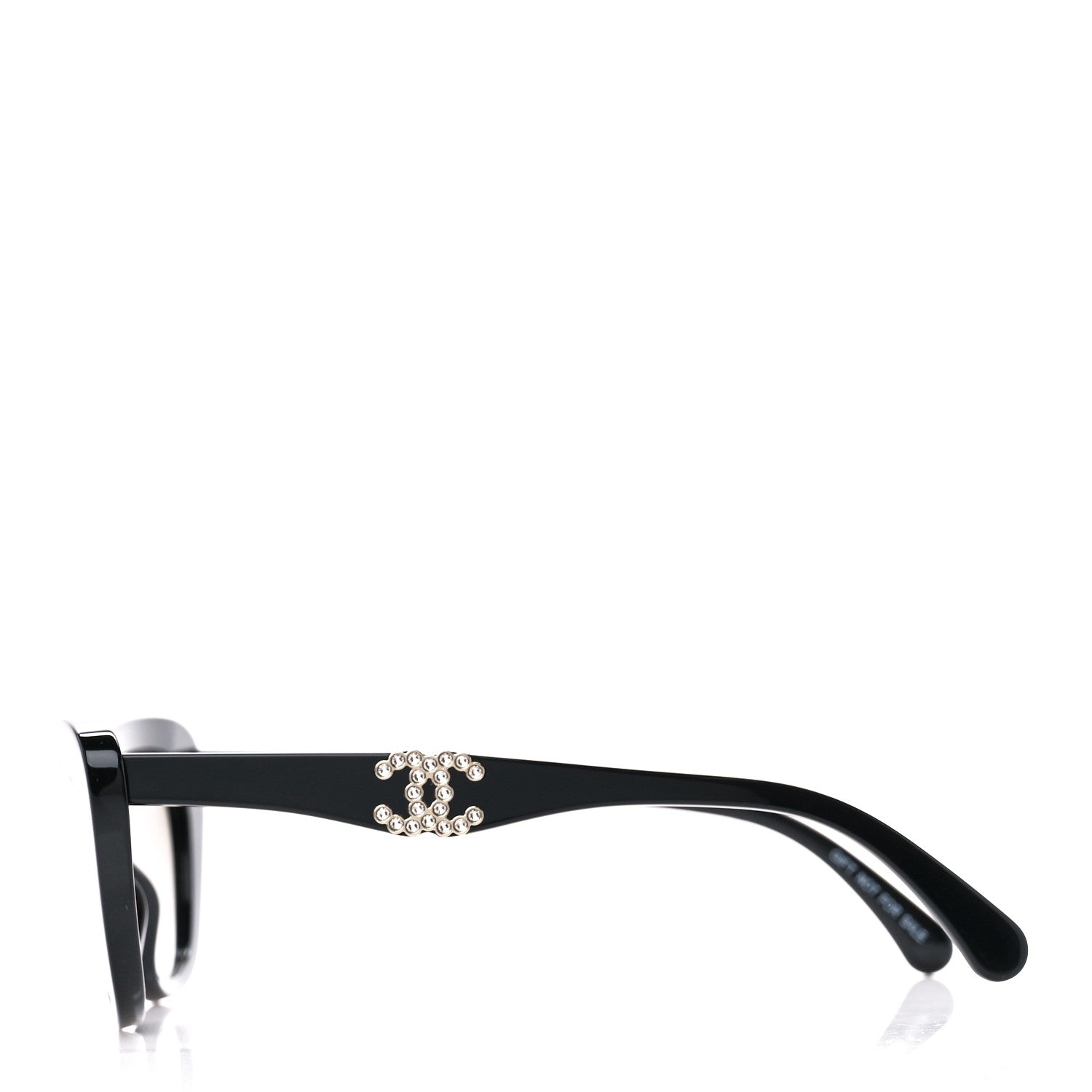 Chanel Acetate Crystal CC Butterfly Sunglasses 71417 Black 3 of 8