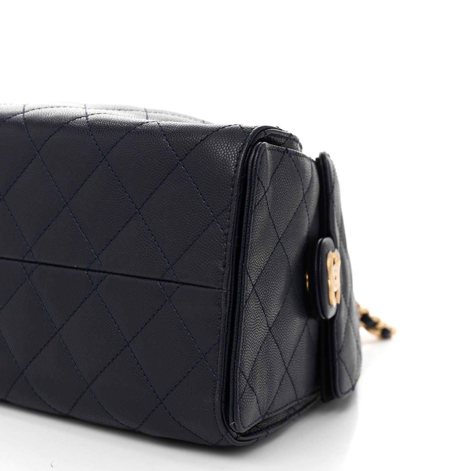 Chanel Caviar Quilted Small Chanel 25 Handbag Dark Navy 10 of 10
