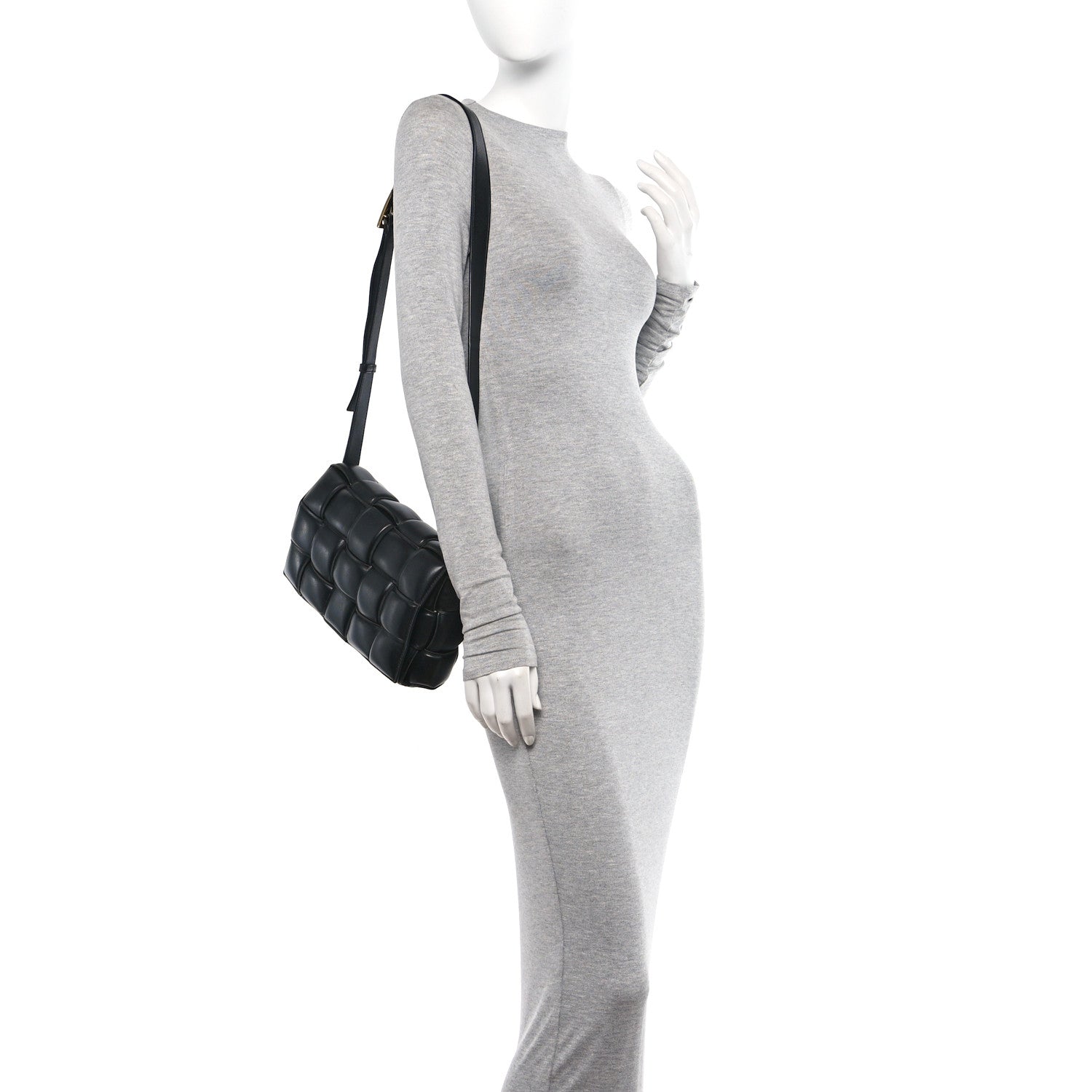 Bottega Veneta Nappa Maxi Intreccio Padded Cassette Crossbody Bag Black 2 of 12