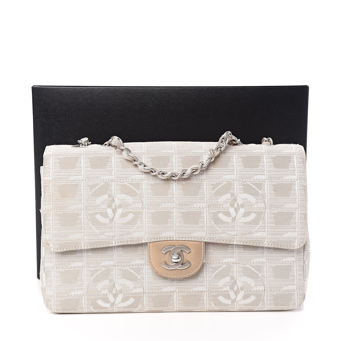 Nylon Medium Travel Flap Light Beige