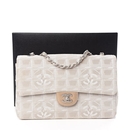 Chanel Nylon Medium Travel Flap Light Beige 15 of 15