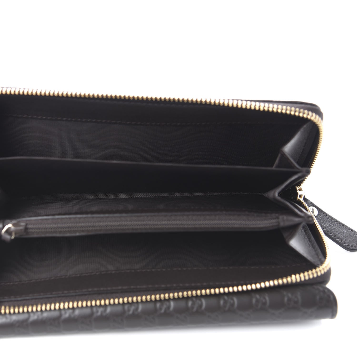Gucci Soft Microguccissma Continental Zip Wallet Dark Brown 5 of 8