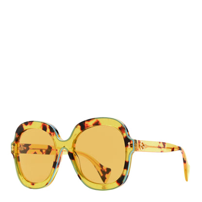 Gucci Acetate Round Frame Sunglasses GG1240S Tortoise 1 of 7