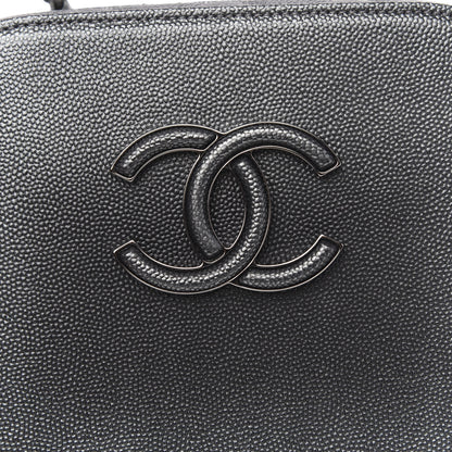 Chanel Metallic Caviar Small Coco Curve Vanity Bag Black Ruthenium 8 of 12