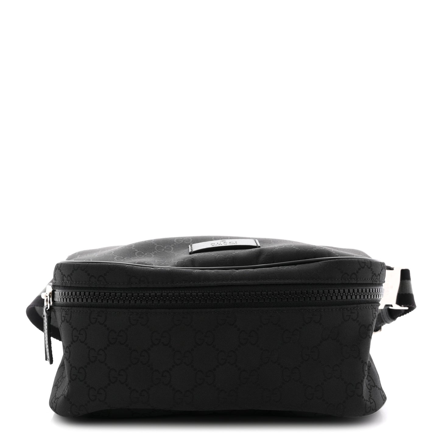 Nylon Monogram Fanny Pack Belt Bag Black