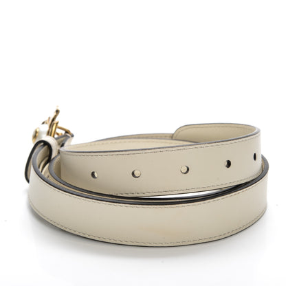 Gucci Calfskin Metal Flower Interlocking G Belt 90 36 White 5 of 6