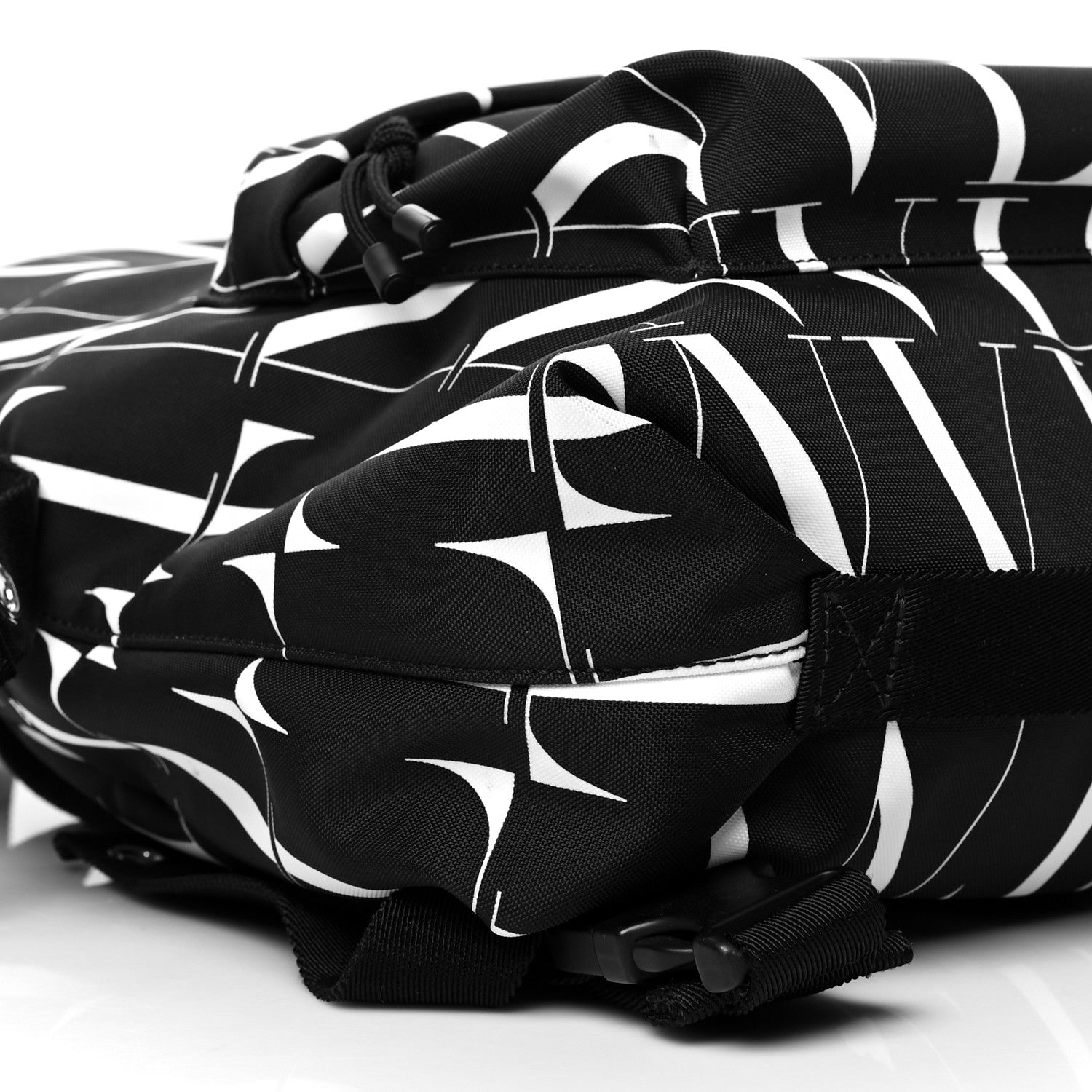 Valentino Garavani Nylon VLTN Times Backpack Black White 9 of 12