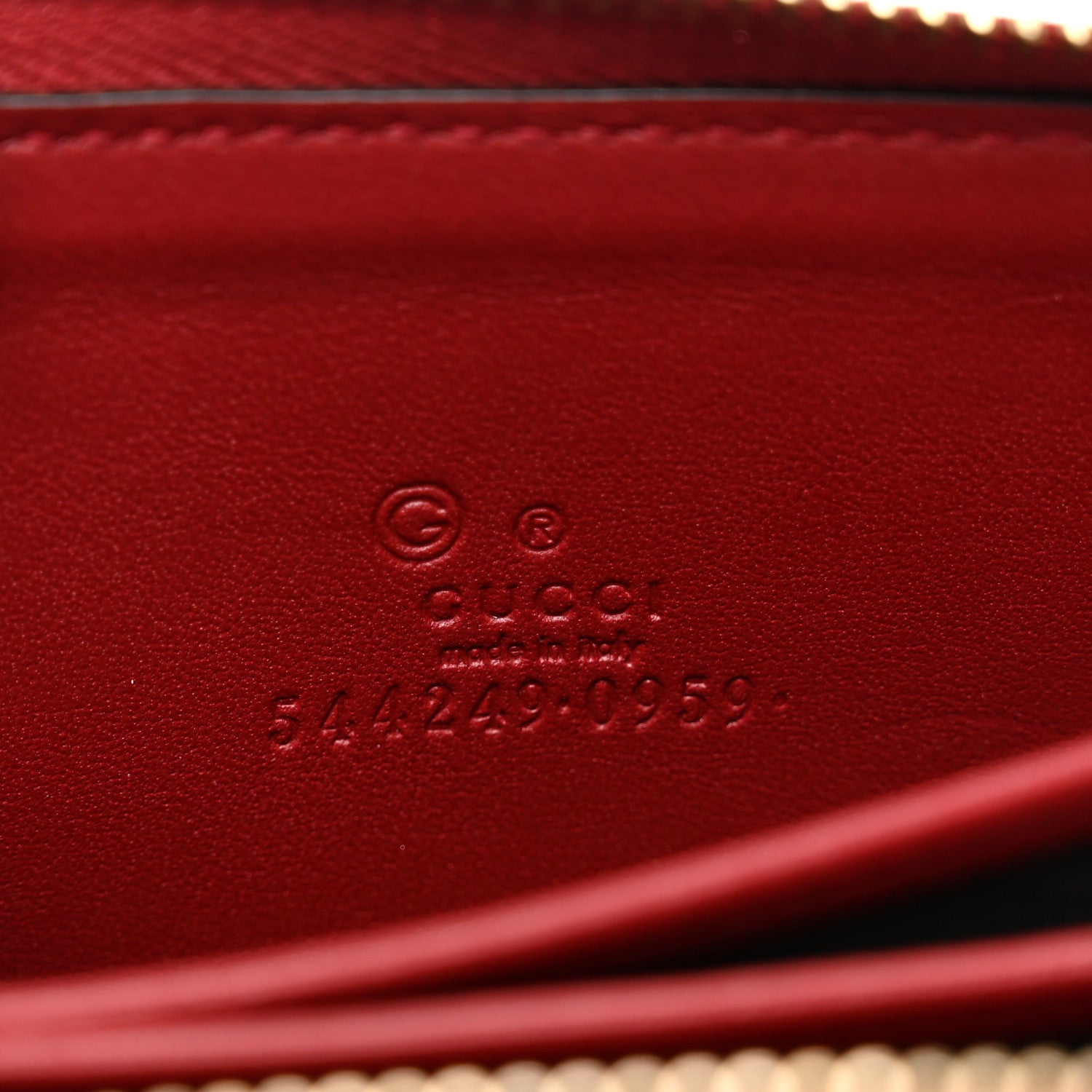 Gucci Microguccissima Zip Around Card Case Red 6 of 8