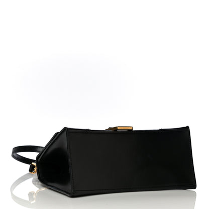 Balenciaga Shiny Box Calfskin Small Hourglass Top Handle Bag Black 7 of 24