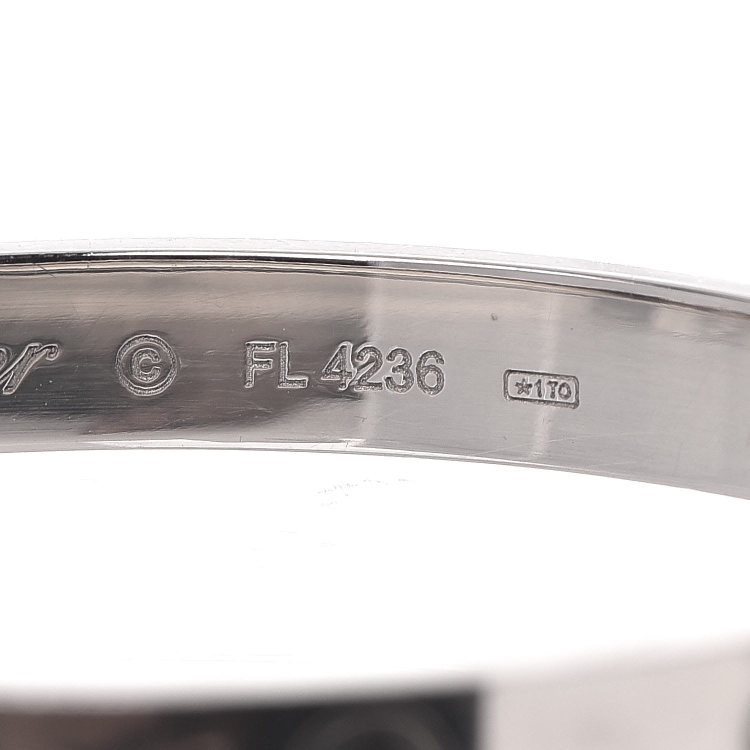 Cartier 18K White Gold LOVE Bracelet 16 6 of 8