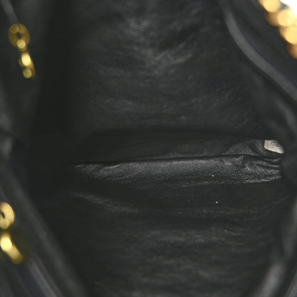 Chanel Lambskin Shopping Chain Tote Black 5 of 12