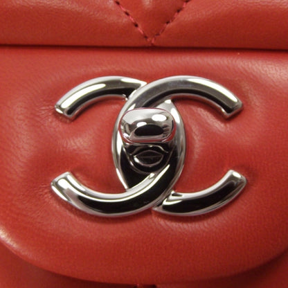 Chanel Lambskin Quilted Jumbo Flap Red 12C 11 of 11