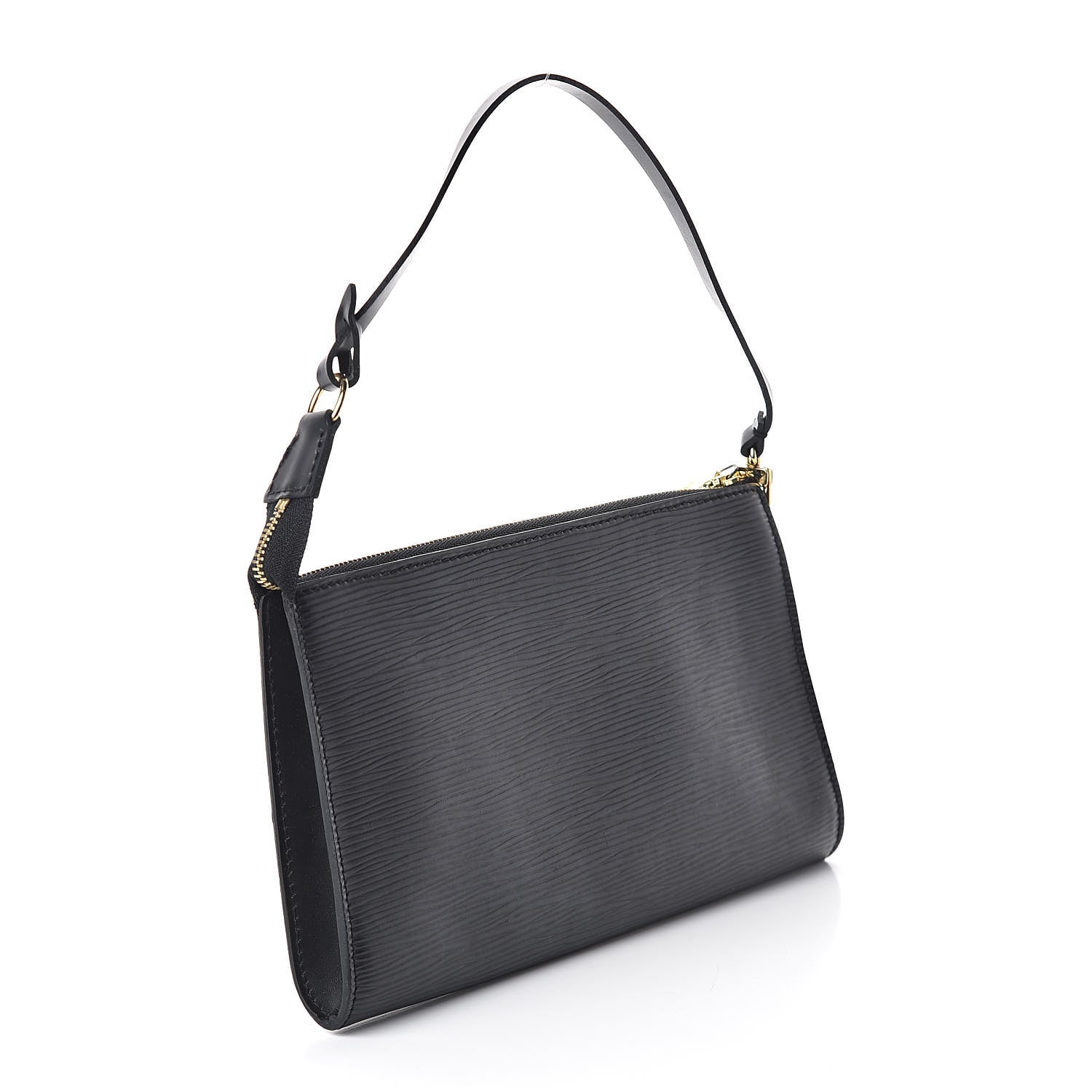 Louis Vuitton Epi Pochette Accessories 24 Black 3 of 8