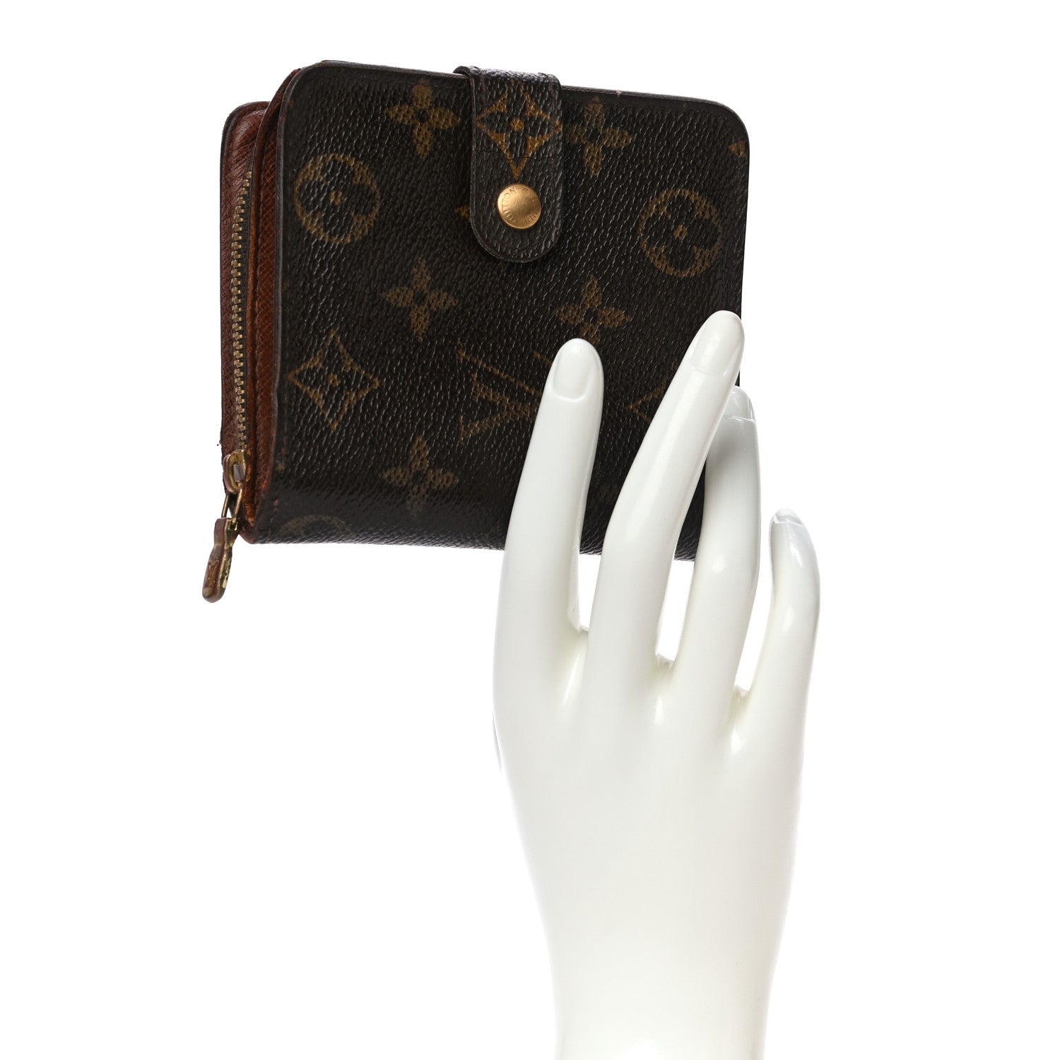 Louis Vuitton Monogram Compact Zippe Zipped Wallet 2 of 17